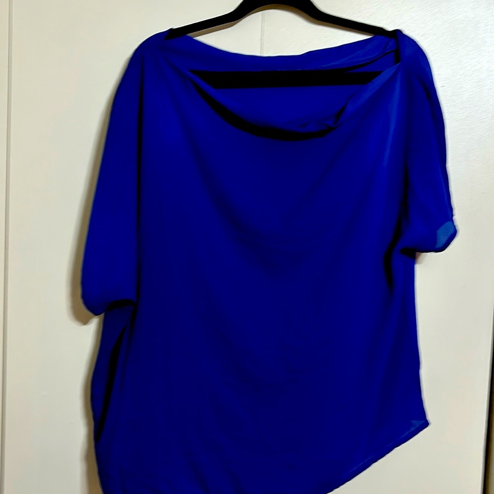 Off the shoulder polyester blouse
